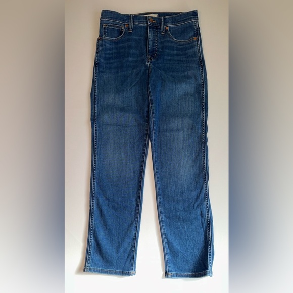 Madewell Denim - Madewell Stovepipe Jeans Blue High Rise Straight Leg Size 27 Stretch